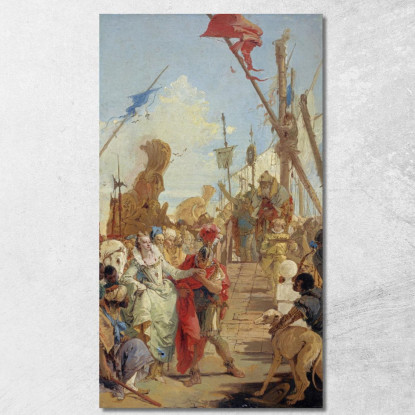L'Incontro Di Antonio E Cleopatra Giovanni Battista Tiepolo gbt50 quadro stampato su tela