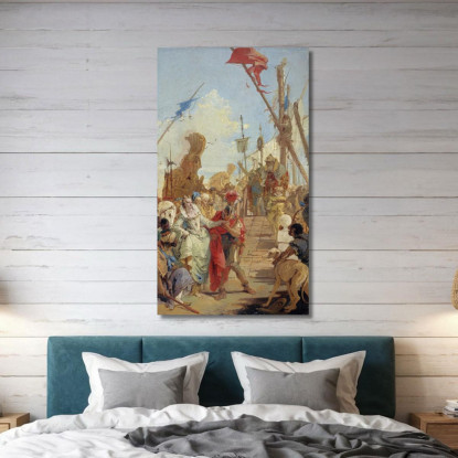 L'Incontro Di Antonio E Cleopatra Giovanni Battista Tiepolo gbt50 quadro stampato su tela
