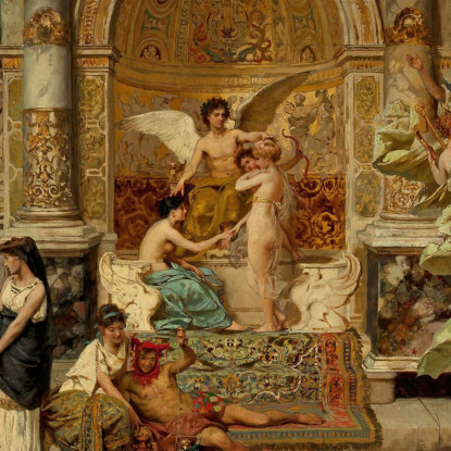 Sipario Nel Bozzetto Del Teatro Di Cracovia Henryk Siemiradzki hsm40 quadro stampato su tela