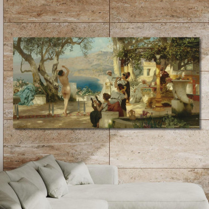 La Danza Della Spada Henryk Siemiradzki hsm45 quadro stampato su tela