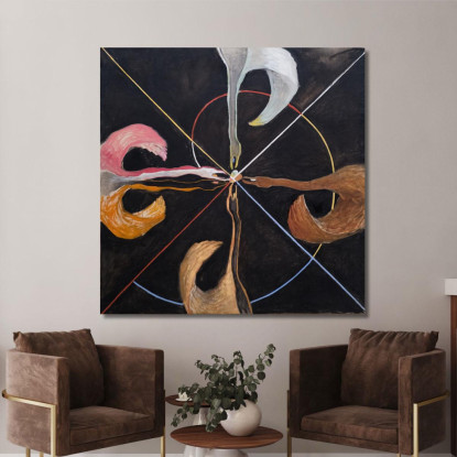 Gruppo Ix Suw Il Hilma af Klint hak10 quadro stampato su tela