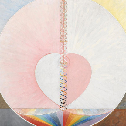 Gruppo Ixuw N. 25 La Colomba N. 1 Hilma af Klint hak15 quadro stampato su tela