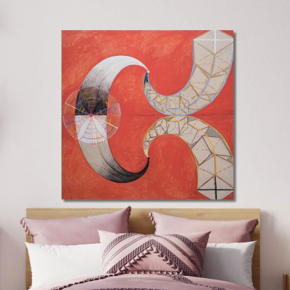 Gruppo Ix-Suw Il Cigno N.9 Hilma af Klint hak17 quadro stampato su tela