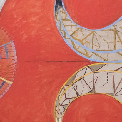 Gruppo Ix-Suw Il Cigno N.9 Hilma af Klint hak17 quadro stampato su tela