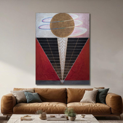 Gruppo X N. 2 Pala D'Altare Hilma af Klint hak18 quadro stampato su tela