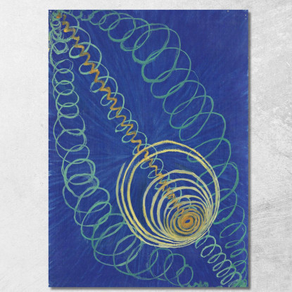 Caos Primordiale N. 16 La Serie Wu-Rosen. Gruppo 1 Hilma af Klint hak19 quadro stampato su tela