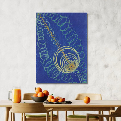 Caos Primordiale N. 16 La Serie Wu-Rosen. Gruppo 1 Hilma af Klint hak19 quadro stampato su tela