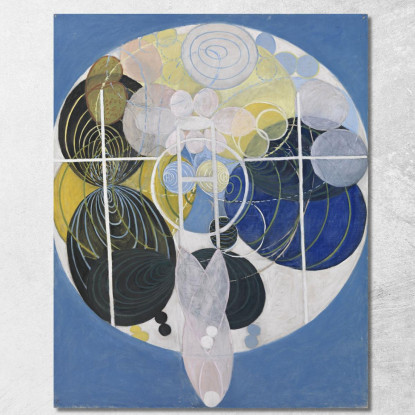 I Grandi Dipinti Di Figura N. 5 Gruppo 3 Hilma af Klint hak21 quadro stampato su tela