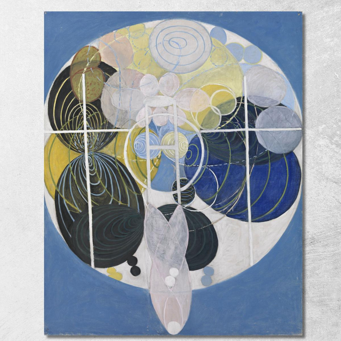 I Grandi Dipinti Di Figura N. 5 Gruppo 3 Hilma af Klint hak21 quadro stampato su tela