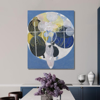 I Grandi Dipinti Di Figura N. 5 Gruppo 3 Hilma af Klint hak21 quadro stampato su tela
