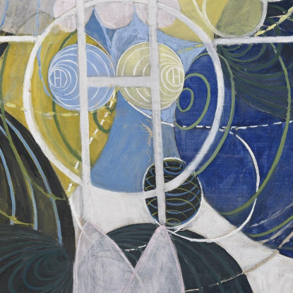 I Grandi Dipinti Di Figura N. 5 Gruppo 3 Hilma af Klint hak21 quadro stampato su tela