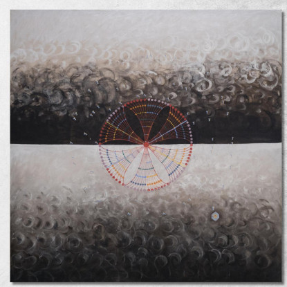 Il Cigno N. 10 Gruppo Ix-Suw Hilma af Klint hak23 quadro stampato su tela