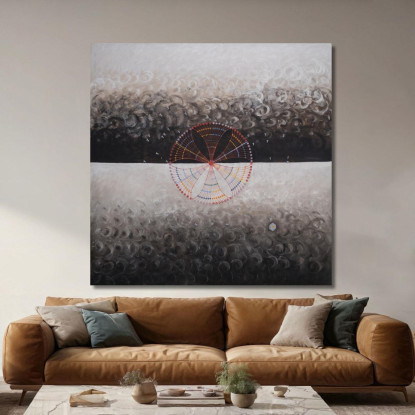 Il Cigno N. 10 Gruppo Ix-Suw Hilma af Klint hak23 quadro stampato su tela