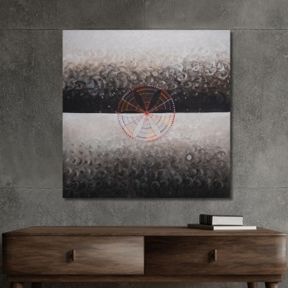 Il Cigno N. 10 Gruppo Ix-Suw Hilma af Klint hak23 quadro stampato su tela