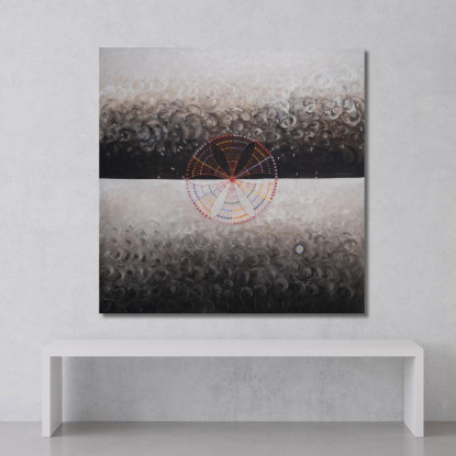 Il Cigno N. 10 Gruppo Ix-Suw Hilma af Klint hak23 quadro stampato su tela