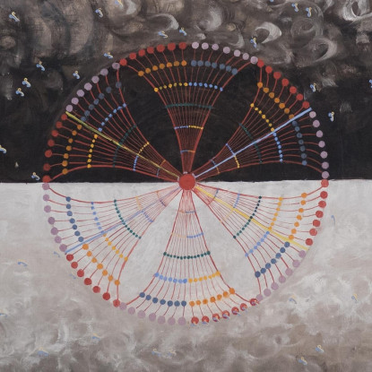 Il Cigno N. 10 Gruppo Ix-Suw Hilma af Klint hak23 quadro stampato su tela