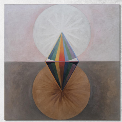 Il Cigno N. 12 Gruppo Ix-Suw Hilma af Klint hak24 quadro stampato su tela