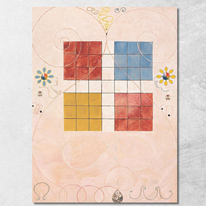 I Dieci Più Grandi N. 10 Della Vecchiaia Hilma af Klint hak26 quadro stampato su tela