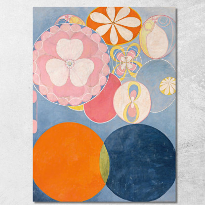 Le Dieci Più Grandi Infanzie N. 2 Hilma af Klint hak27 quadro stampato su tela