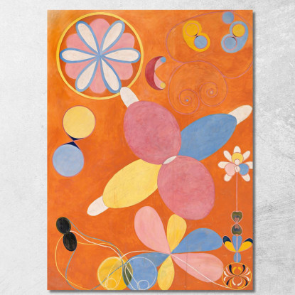 I Dieci Più Grandi Giovani N. 4 Hilma af Klint hak28 quadro stampato su tela