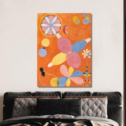 I Dieci Più Grandi Giovani N. 4 Hilma af Klint hak28 quadro stampato su tela