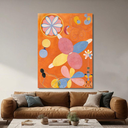 I Dieci Più Grandi Giovani N. 4 Hilma af Klint hak28 quadro stampato su tela