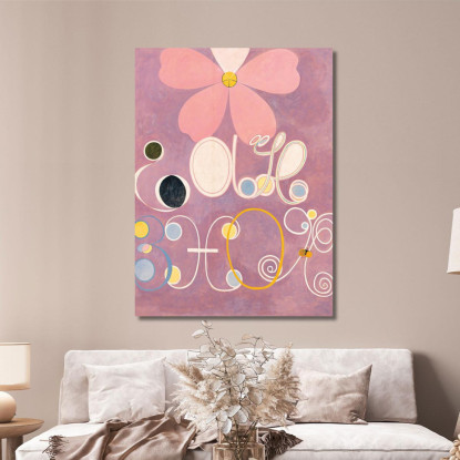 I Dieci Più Grandi N. 5 Dell'Età Adulta Hilma af Klint hak29 quadro stampato su tela