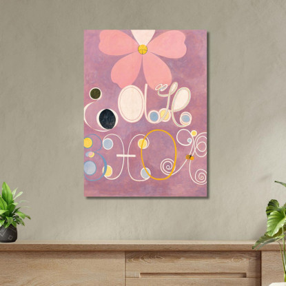 I Dieci Più Grandi N. 5 Dell'Età Adulta Hilma af Klint hak29 quadro stampato su tela
