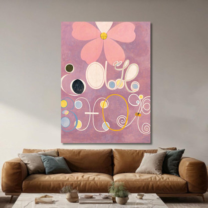 I Dieci Più Grandi N. 5 Dell'Età Adulta Hilma af Klint hak29 quadro stampato su tela