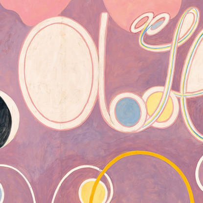 I Dieci Più Grandi N. 5 Dell'Età Adulta Hilma af Klint hak29 quadro stampato su tela