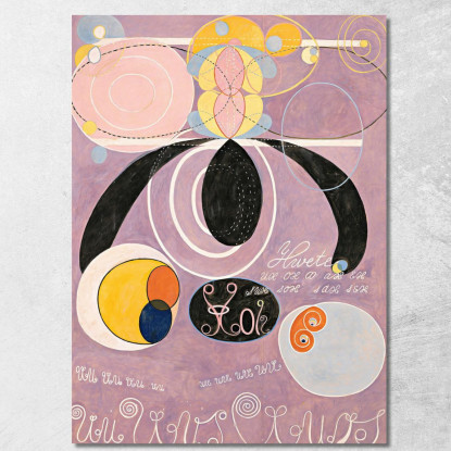 I Dieci Più Grandi N. 6 Hilma af Klint hak30 quadro stampato su tela