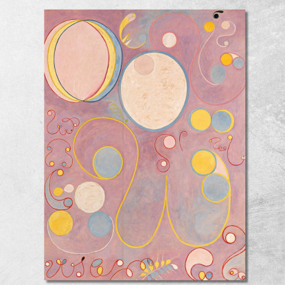 I Dieci Più Grandi N. 8 Dell'Età Adulta Hilma af Klint hak31 quadro stampato su tela