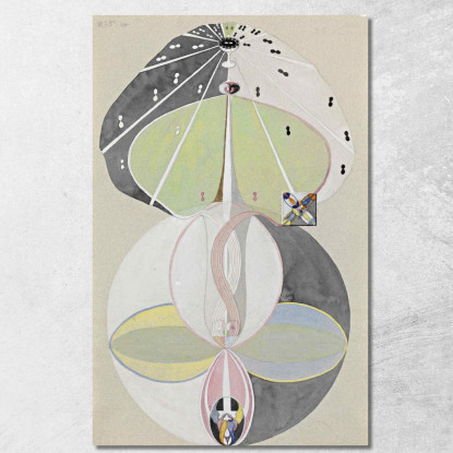 Albero Della Conoscenza N. 5 Hilma af Klint hak33 quadro stampato su tela
