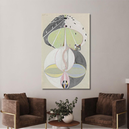Albero Della Conoscenza N. 5 Hilma af Klint hak33 quadro stampato su tela