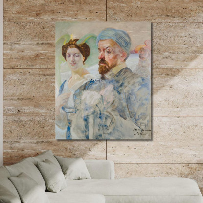 Auto Ritratto Jacek Malczewski jml9 quadro stampato su tela