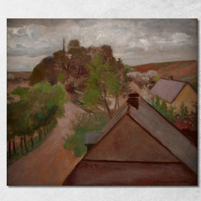 Paesaggio Di Campagna Con Una Strada Jacek Malczewski jml17 quadro stampato su tela