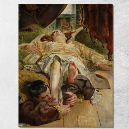 Morte Di Elenai 2 Jacek Malczewski jml20 quadro stampato su tela