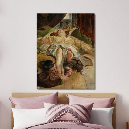 Morte Di Elenai 2 Jacek Malczewski jml20 quadro stampato su tela