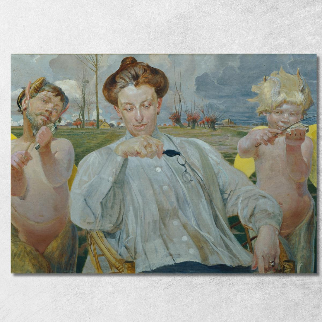 La Moglie Dell'Artista Jacek Malczewski jml23 quadro stampato su tela