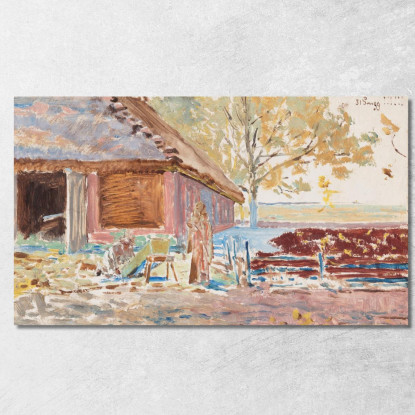 Fine Secolo 31 Dicembre 1899 Paesaggio Con Bara Jacek Malczewski jml28 quadro stampato su tela