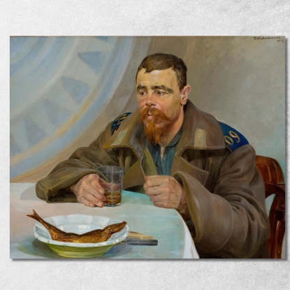 Sezione Destra Dell'Esilio Del Trittico Jacek Malczewski jml29 quadro stampato su tela