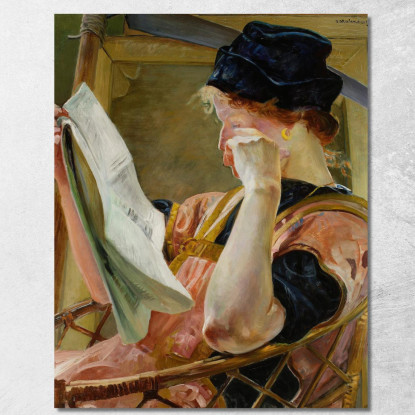 Modello Femminile Jacek Malczewski jml32 quadro stampato su tela