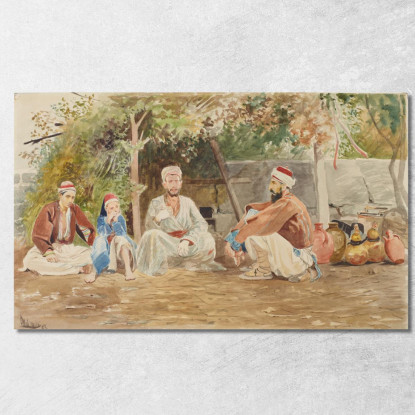 Scena Di Genere Dell'Asia Minore Jacek Malczewski jml36 quadro stampato su tela