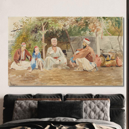 Scena Di Genere Dell'Asia Minore Jacek Malczewski jml36 quadro stampato su tela