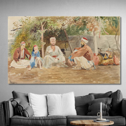 Scena Di Genere Dell'Asia Minore Jacek Malczewski jml36 quadro stampato su tela