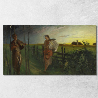 Idillio Jacek Malczewski jml41 quadro stampato su tela