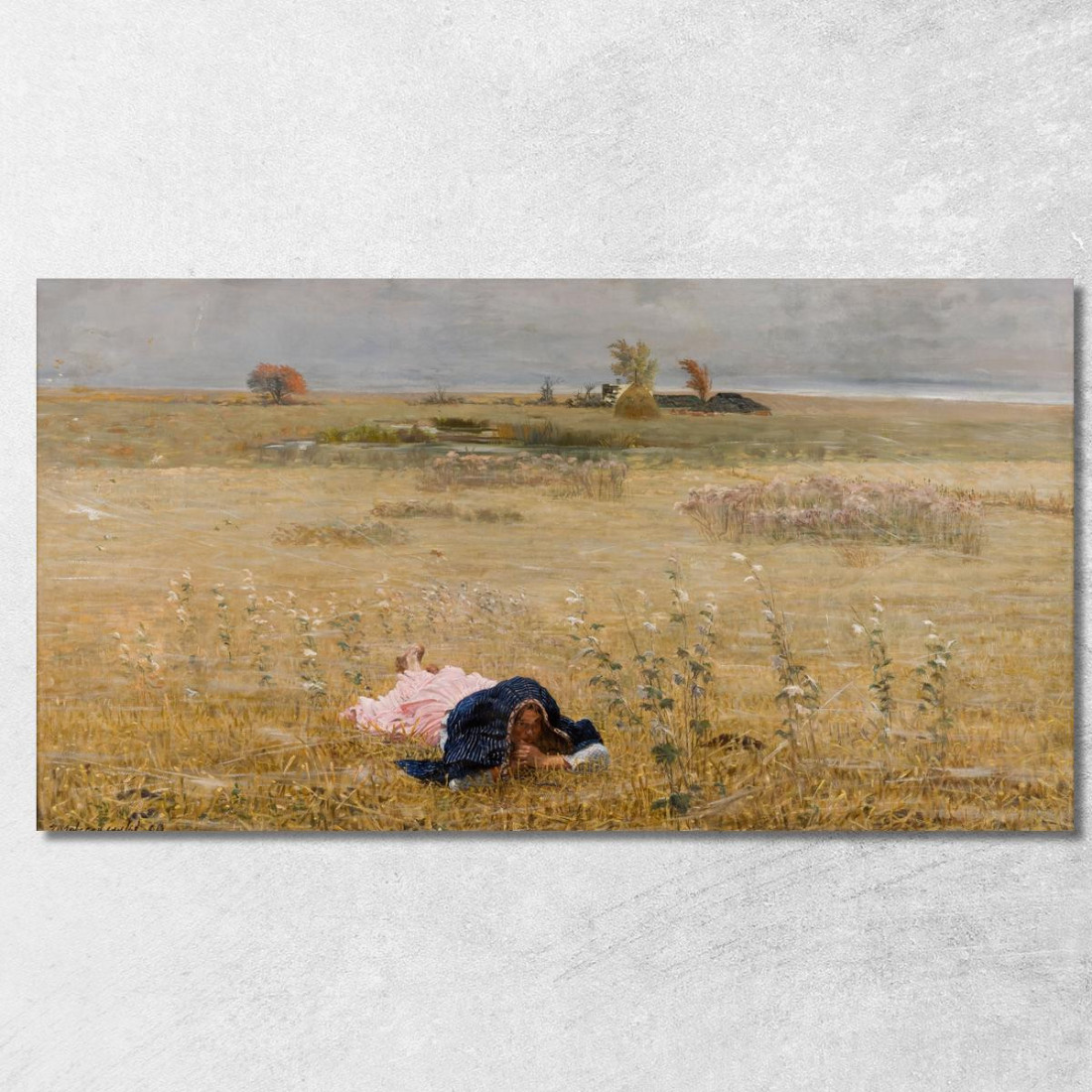 In Autunno Jacek Malczewski jml42 quadro stampato su tela