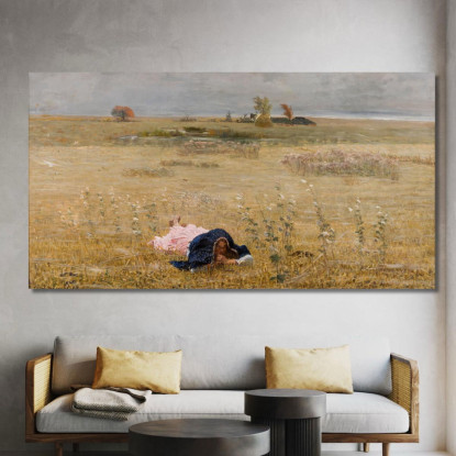 In Autunno Jacek Malczewski jml42 quadro stampato su tela