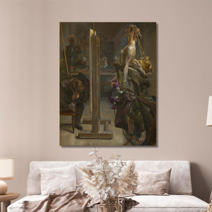 L'Ispirazione Del Pittore Jacek Malczewski jml45 quadro stampato su tela