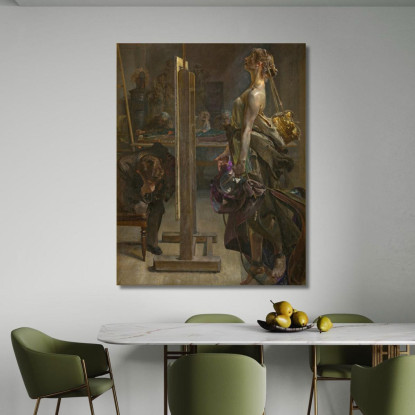 L'Ispirazione Del Pittore Jacek Malczewski jml45 quadro stampato su tela